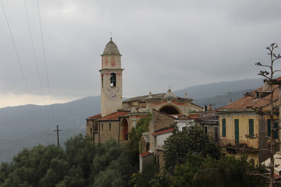 Ansicht von Prelà Castello in Ligurien