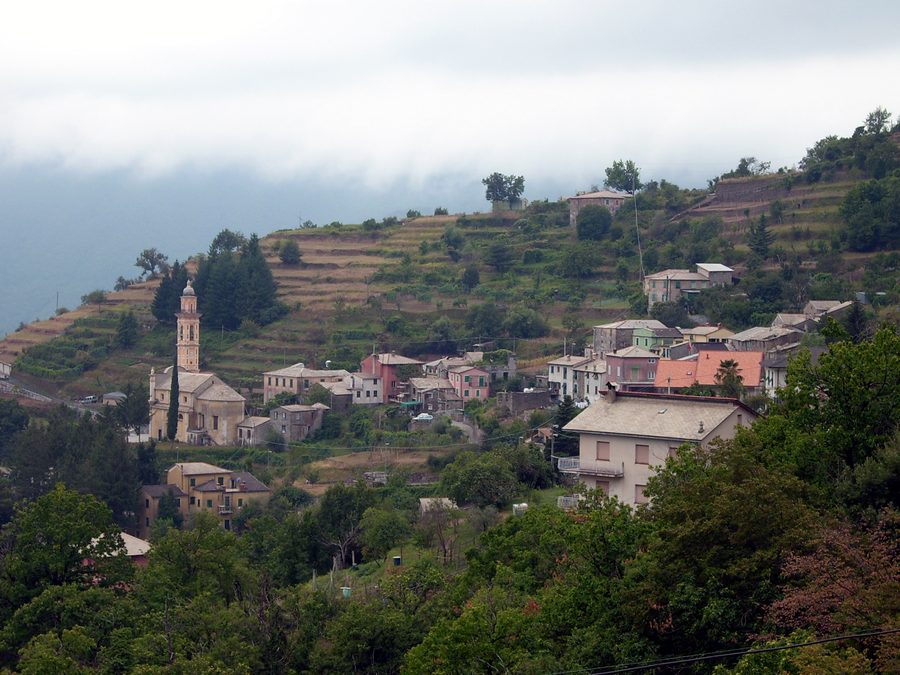 Panorama of Orero in Liguria