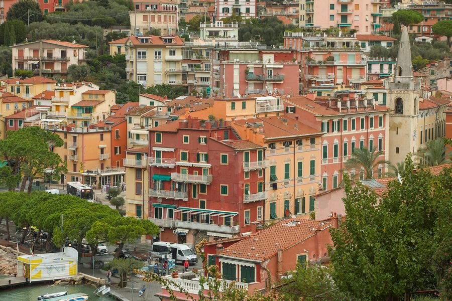 View of the centre of Lerici on the Ligurian coast