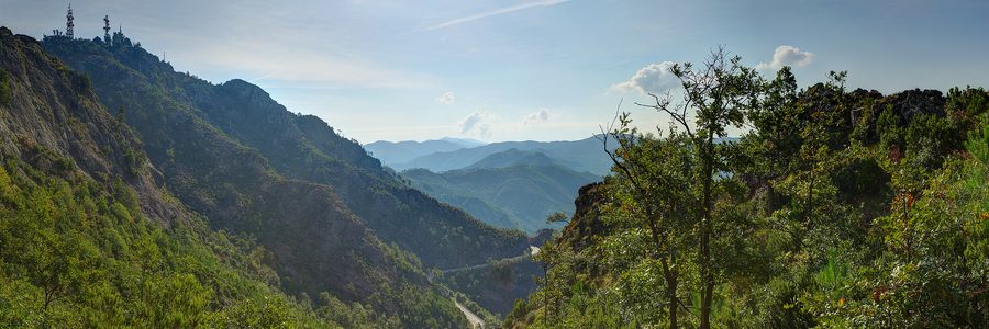 View of the Val di Vara in Liguria