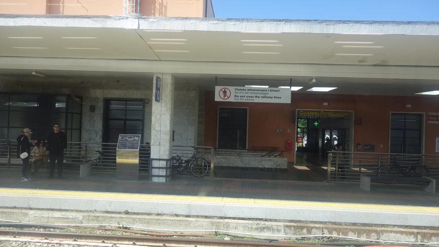 Platform of La Spezia Centrale railway station