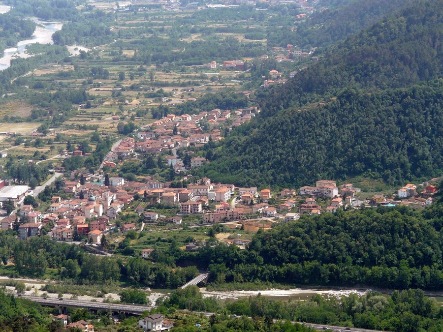 Panorama of Piana Battolla in Follo, Liguria