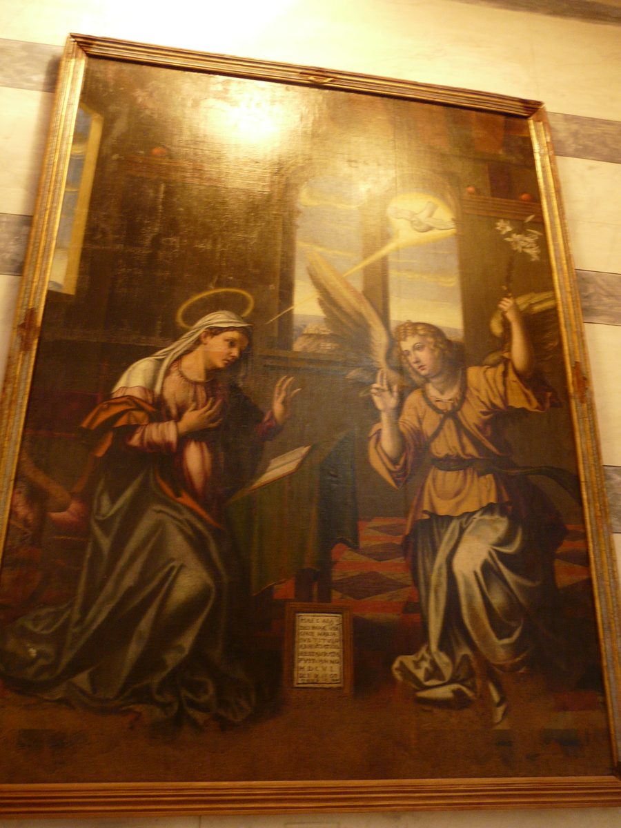 Painting in the church of San Pietro in Corniglia