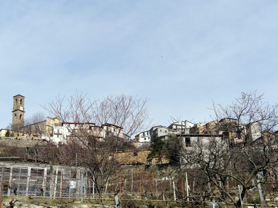 View of Carpasio in the Province of Imperia in Liguria