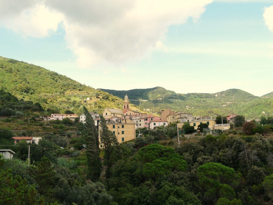 Panorama of Mezzema, Deiva Marina, Liguria, Italy